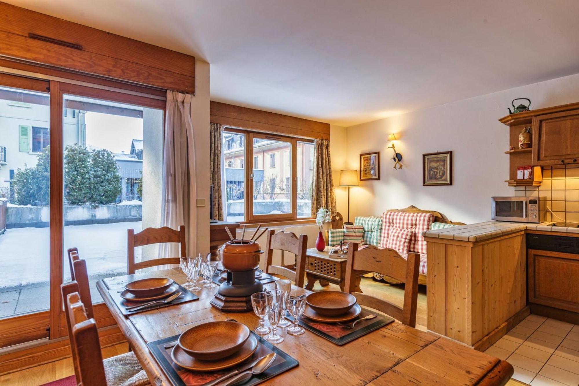 Duplex Aiguille Du Midi Large Terrasse - Happy Rentals 霞慕尼 外观 照片